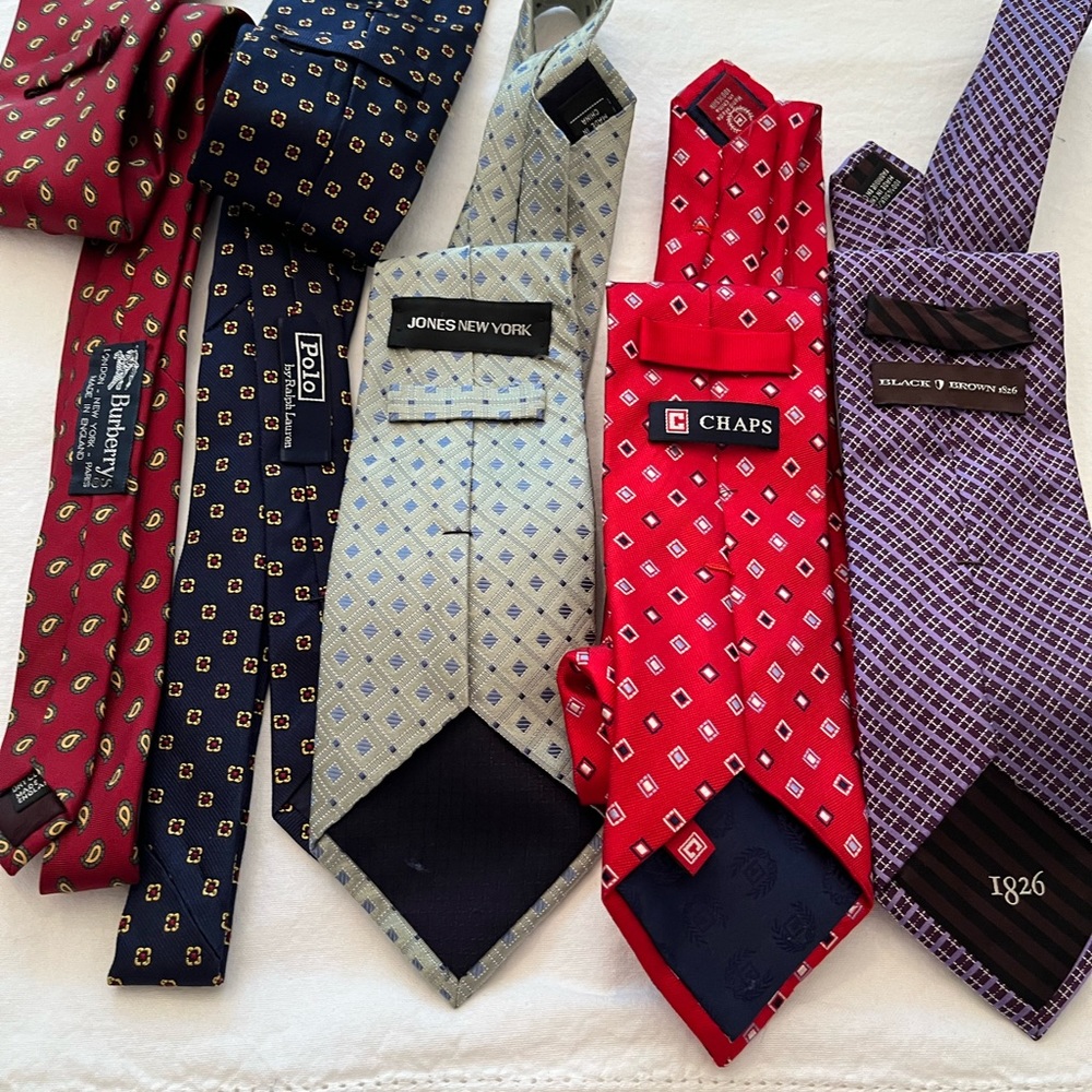 Burberry, Ralph Lauren Polo, Jones of New York and others ties